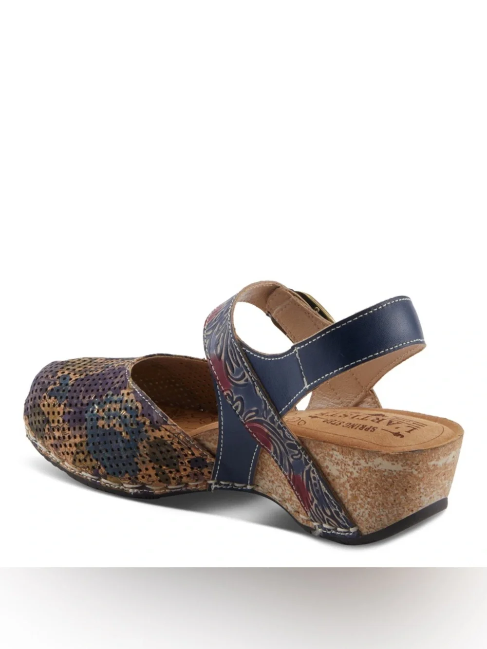 L'Artiste by Spring Step Koraline Perforated Sandals Womens Size 38 US 7.5 - 8 - Picture 3 of 16